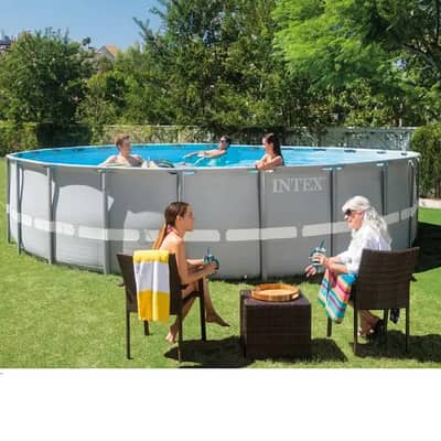 Intex pool 5.49 x 1.22 m Full package Bestway مسبح بركة
