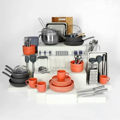 Noah's Box 70+ Piece Premium Kitchen Starter Kit/ 6$ delivery