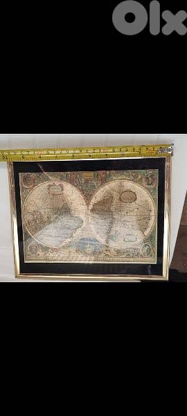 Vintage World Map. (Revised Price)