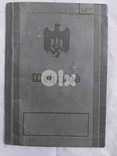 World War passport Nazi officer Hitler German 3rd Reich Army
