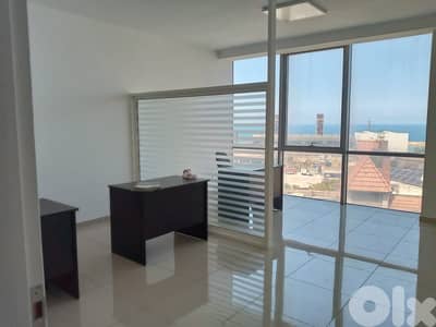 kaslik furnished office 120m for rent prime location sea view Ref#207