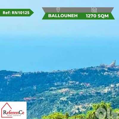 Land for sale now in Ballouneh أرض  للبيع في بلونة