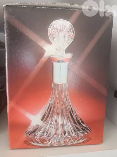 crystal stainless steel carafe tray bowl made in italy poland Czech