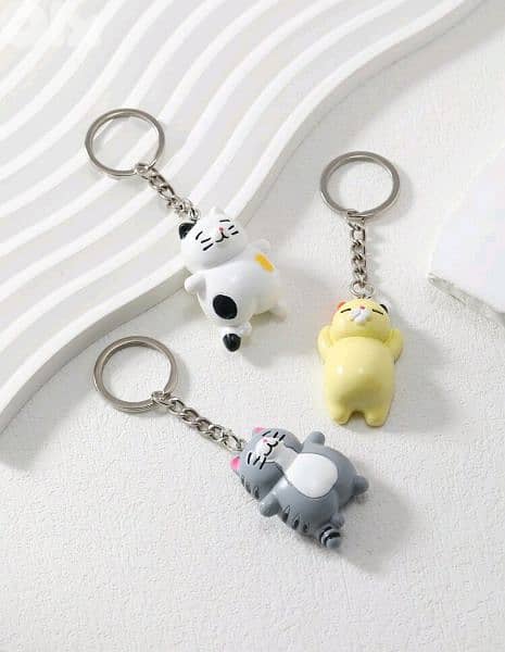 Lazy Cats keychains 1