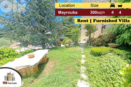 Mayrouba 300m2 | 250m2 Garden | Villa for Rent | Fully Furnished | DA