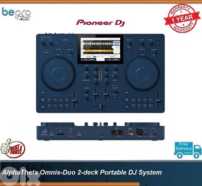 AlphaTheta Omnis-Duo 2-deck Portable DJ System,Pioneer DJ Omnis Duo