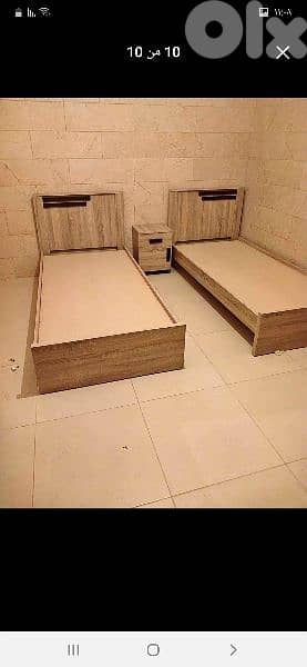 تختين مفرد 96 سم مع كمود صغيرة