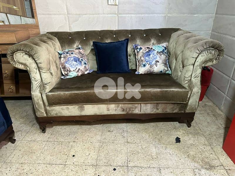 طقم كنبايات شستر فيلد الأصلي خشب زان 2