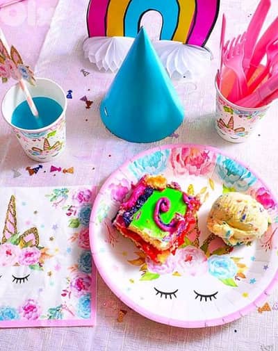 sweet unicorn birthday decoration