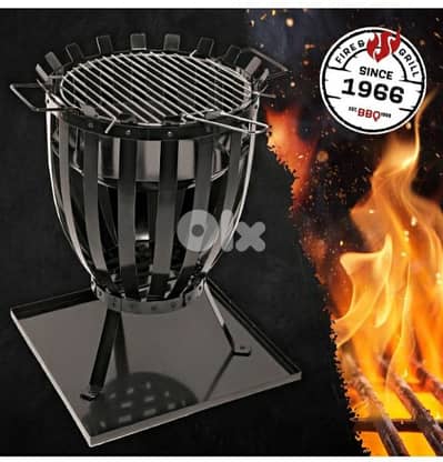 LANDMANN fire basket, made of steel, with base plate/4$ delivery