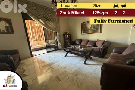 Zouk Mikael 125m2 | Fully Furnished | High End |Well Maintained | ELEH