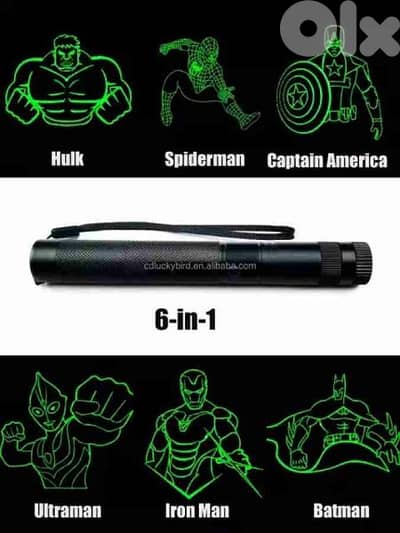 Special Edition 6in1 Green Laser Pointer