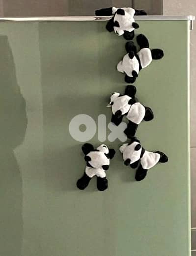 cute plush panda magnet