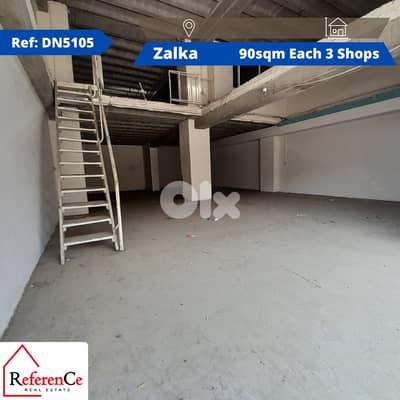 3 Shops for rent in Zalka محل تجاري للإيجار في الزلقا