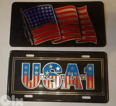 USA / france / italy tin plates for car or decoration 30*15cm 10$ each