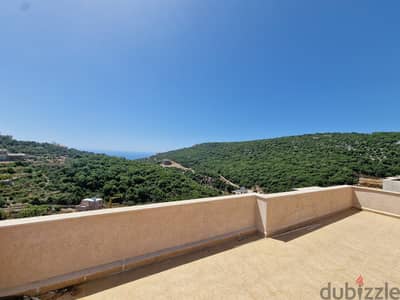 L15488-Duplex With Sea And Mountain View for Sale In Ijdabra - Batroun