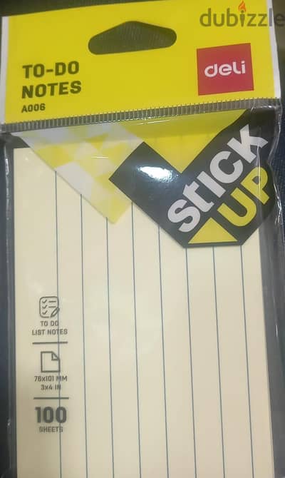DELI STICK UP-TO DO LIST NOTES