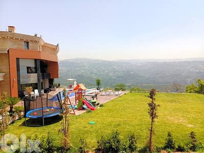 1,000 SQM Prime Location Villa in Ain Saadeh with Mountain & City View