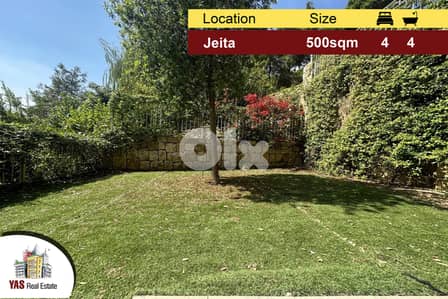 Jeita 500m2 | 320m2 Garden | Villa | Panoramic View | Prime location|M