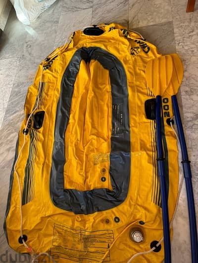 intex inflatable boat 2 adults with 2 oars rames