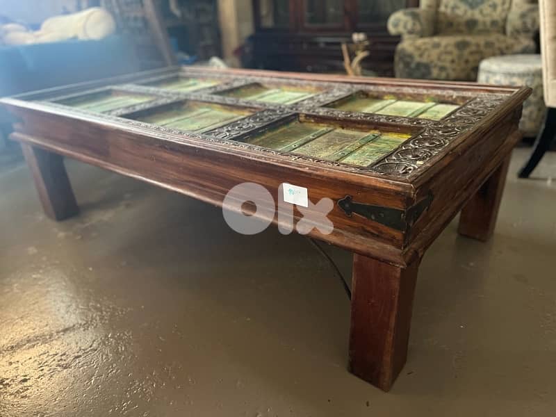 teak maseef table old door 1