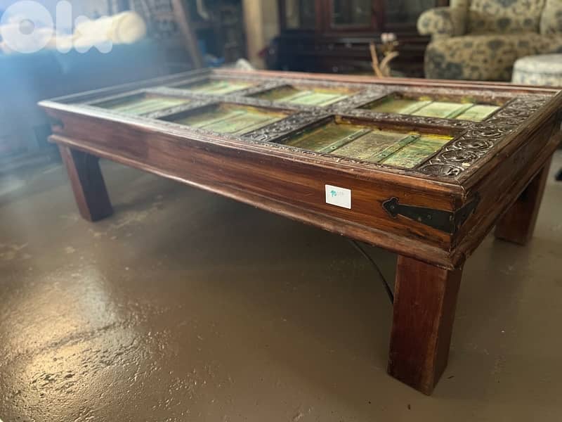teak maseef table old door 2