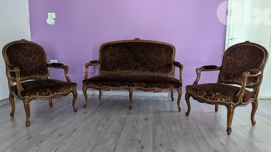 19th century Louis XV sofa & chairs