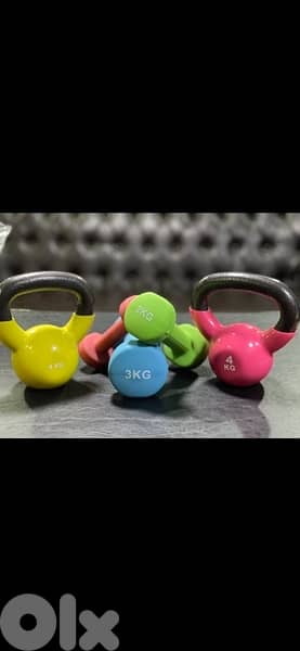 Dumbells new l se3er bel kilo