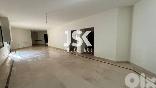 L15611-Spacious Apartment With Terrace for Rent in Broumana