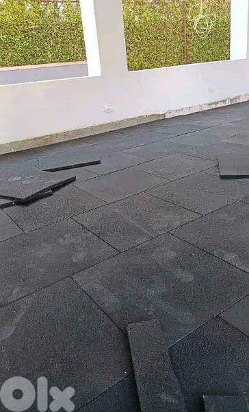 Gym Rubber floor tiles New 03027072 GEO SPORT EQUIPMENT أرضيات نوادي