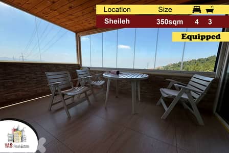 Sheileh 350m2 | Equipped | Well Maintained | Panoramic View | EL |