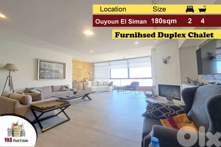 Ouyoun Al Siman/Tilal Al Asal 180m2 | Furnished Duplex | New | DA