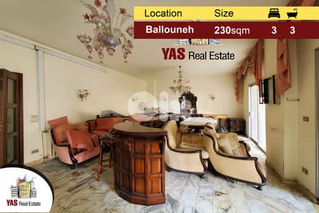 Ballouneh 230m2 | Well Maintained | Open View | TO |