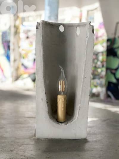 concrete lamp