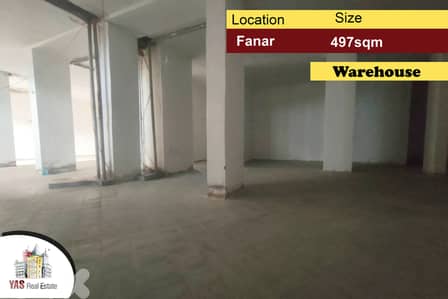 Fanar 497m2 | Warehouse | Easy Ramp | Perfect Investment | AA MJ |