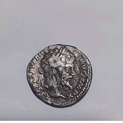 Septimus Severus silver Denarius Ancient Roman coin year 193 AD