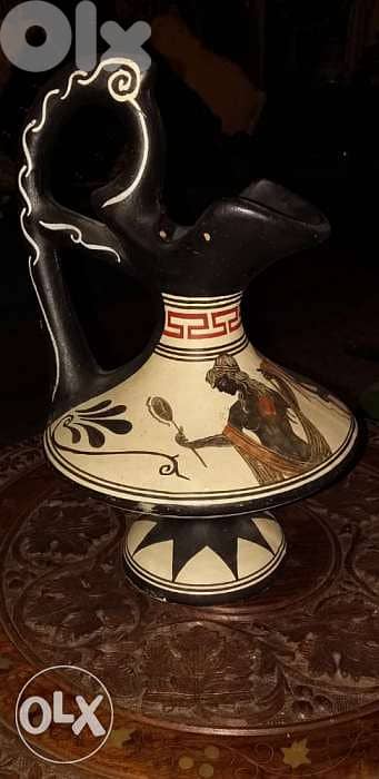 ابريق فخار رسم ايد سعره 20$