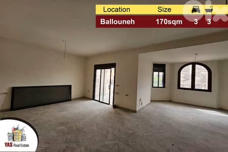 Ballouneh 170m2 | Open View | Mint Condition | Well lighted | TO |