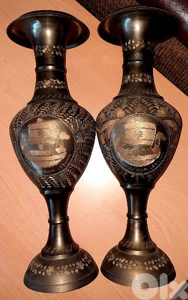 Copper vases اواني نحاس