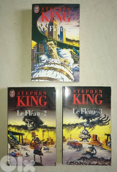 Stephen king "le Fleau" (the stand) volume 1-2-3 roman