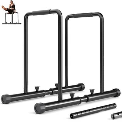 Adjustable dips bar