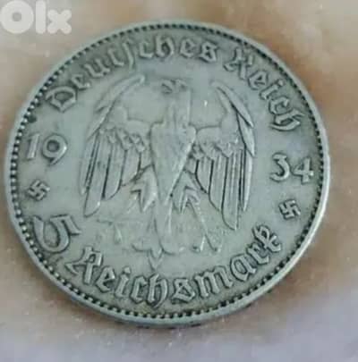 German Hitler Nazi silver Commemorative Coin of Postdam church 1934
