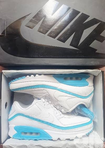 Undefeated x Air max 90 White/ Blue furry