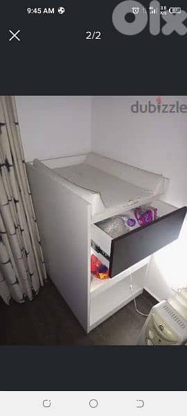 Wooden baby crib + Wooden Extension 220$ both