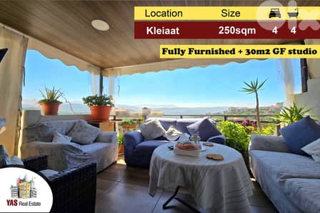 Kleiaat 250m2 | 30m2 Studio | Furnished | Decorated | View | DA |