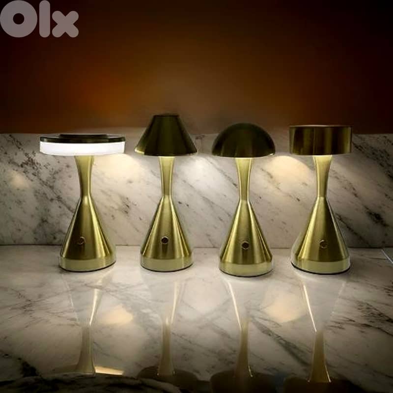 Cordless Bronze Table Lamp — 24cm Dimmable 2