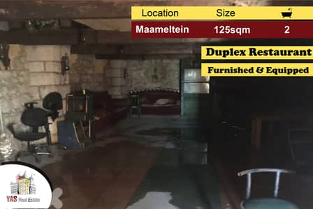 Maameltein 125m2 | Furnished/Equipped Restaurant | Duplex | IV AC |