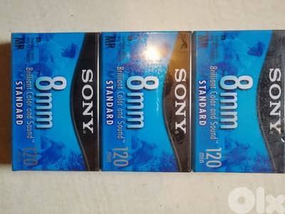 8mm camera cassettes new sealed 10$ each cassette