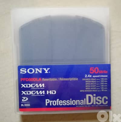 Sony XDCAM 50GB Dual Layer Professional Disc