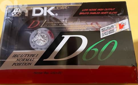 TDK D60 vintage sealed  cassette
